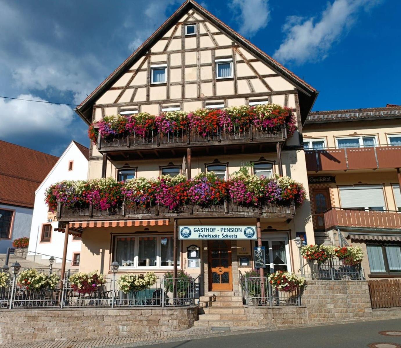 Gasthof-Pension Fraenkische Schweiz Obertrubach Екстериор снимка